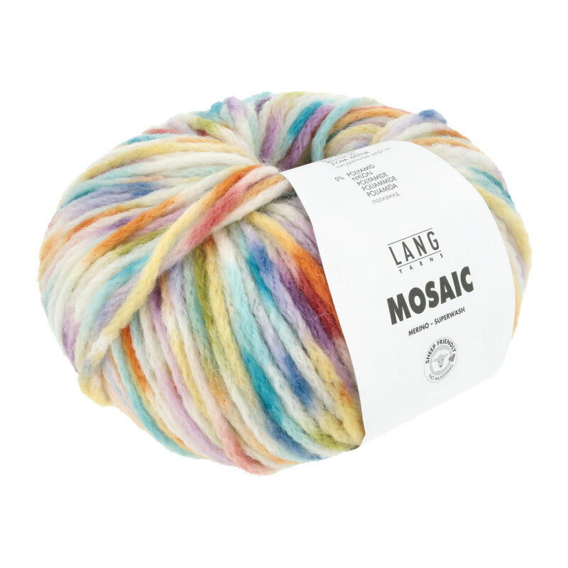 Lang Yarns MOSAIC Merino extrafine 100g/140m sehr weich flauschig super warm Wintergarn Chunky NS 8 mm