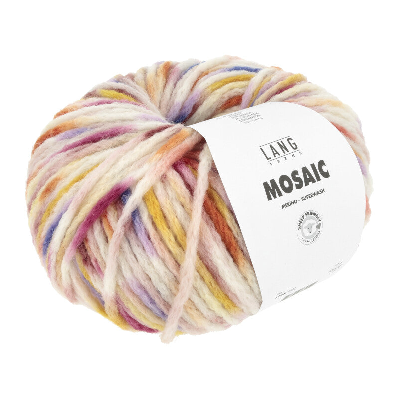 Lang Yarns MOSAIC Merino extrafine 100g/140m sehr weich flauschig super warm Wintergarn Chunky NS 8 mm