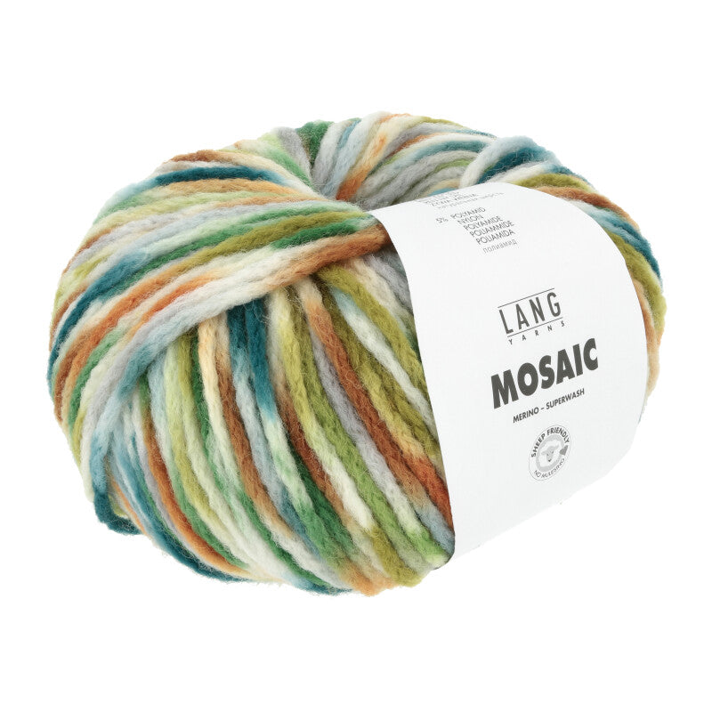 Lang Yarns MOSAIC Merino extrafine 100g/140m sehr weich flauschig super warm Wintergarn Chunky NS 8 mm