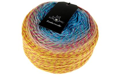 SCHOPPEL Zauberwolle  Schurwolle Merino LL100g/250m NS 3,0 - 4,0 mm weich warm Stricken Häkeln Tücher Schals Pulli Farbverlaufs Garn bunt
