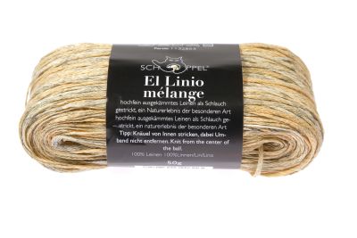 SCHOPPEL El Linio 50g/150m Leinen  Nadelstärke 3 - 4 mm  weich edel Sommergarn