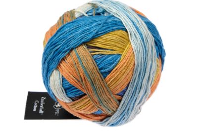 SCHOPPEL Zauberball Cotton 100g/420m reine Baumwolle NS 2 - 3 mm Farbverlaufsgarn