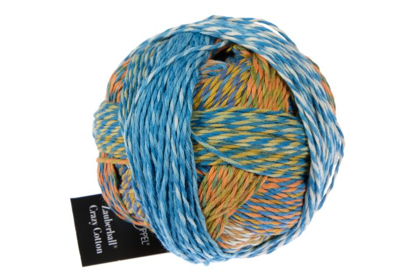 SCHOPPEL Zauberball Crazy Cotton 100g/210m Baumwolle NS 3 - 4 mm Farbverlaufsgarn