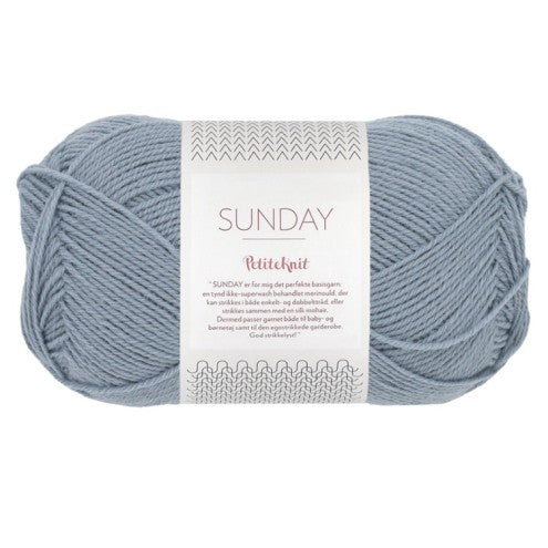 Sandnes Garn SUNDAY by PetiteKnit 50g/235m Merinowolle Fingering leicht dünn mulsingfrei non-superwash