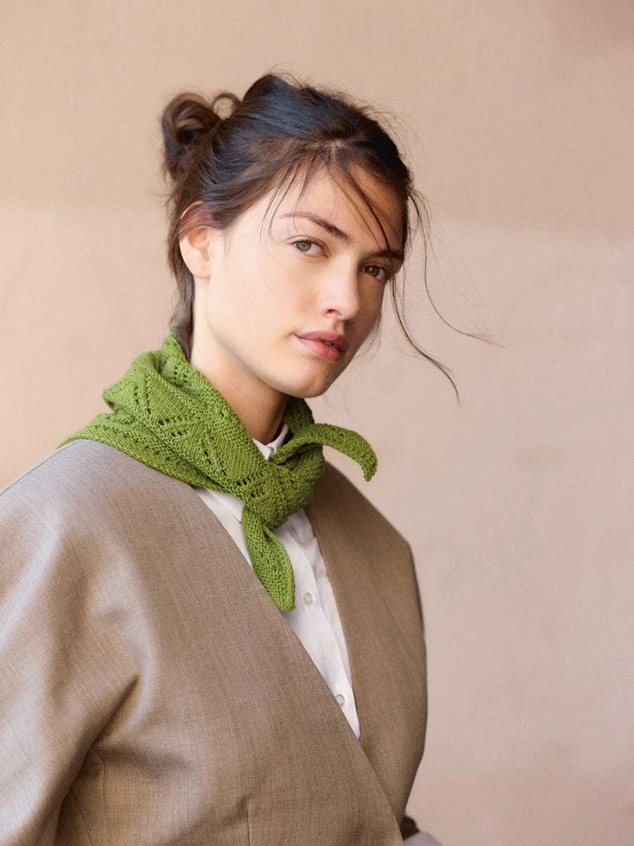 Einzelanleitung 2508 Nr. 1 Petra Scarf - Deutsch aus Sandnes Cashmere 3 Knäuel