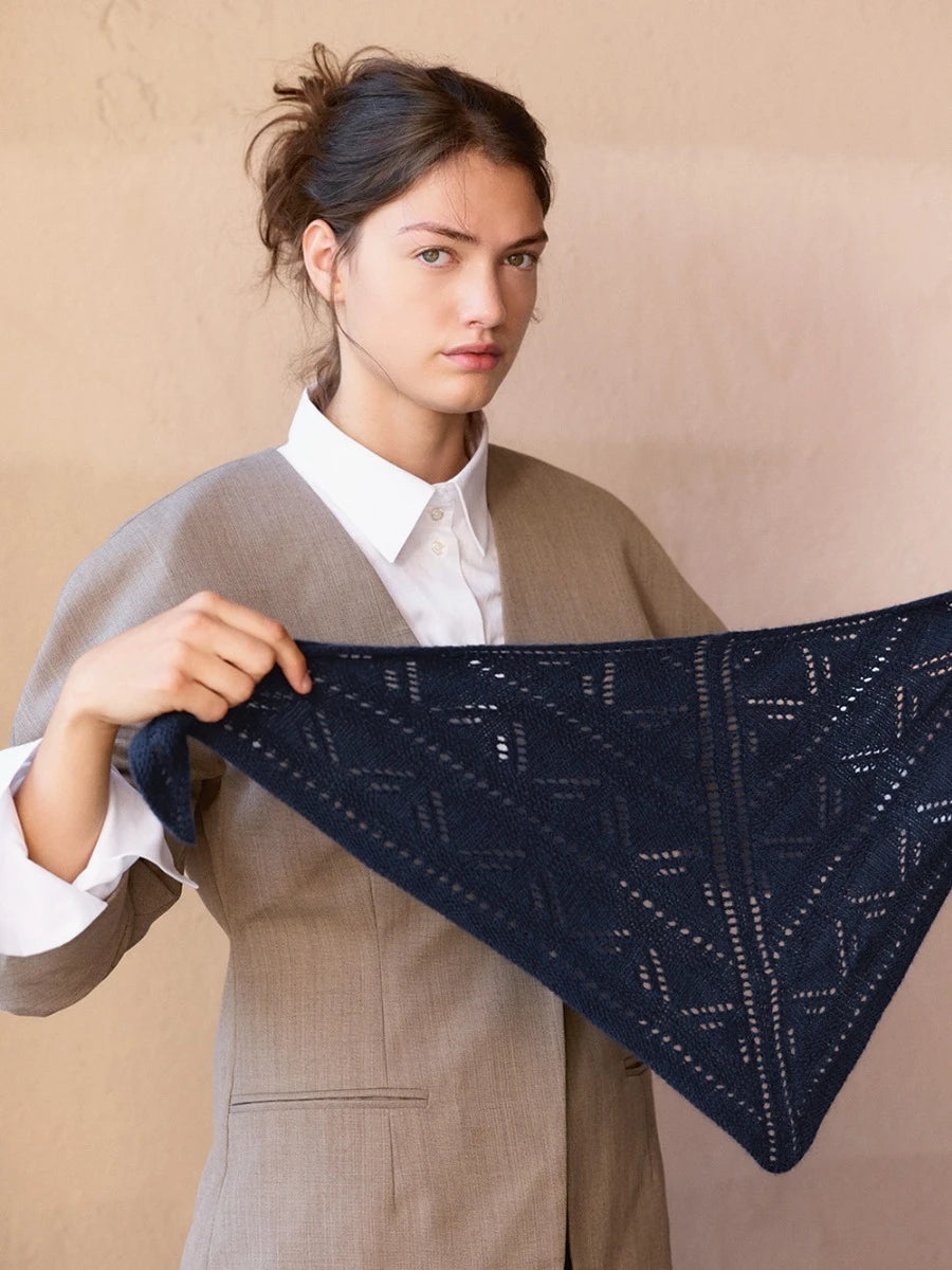 Einzelanleitung 2508 Nr. 1 Petra Scarf - Deutsch aus Sandnes Cashmere 3 Knäuel