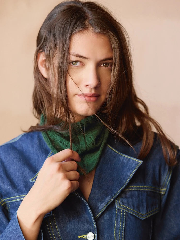 Einzelanleitung 2508 Nr.4 Agnes Head Scarf - Deutsch aus Sandnes Cashmere 1 Knäuel