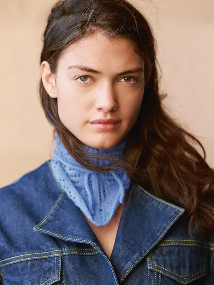 Einzelanleitung 2508 Nr.4 Agnes Head Scarf - Deutsch aus Sandnes Cashmere 1 Knäuel