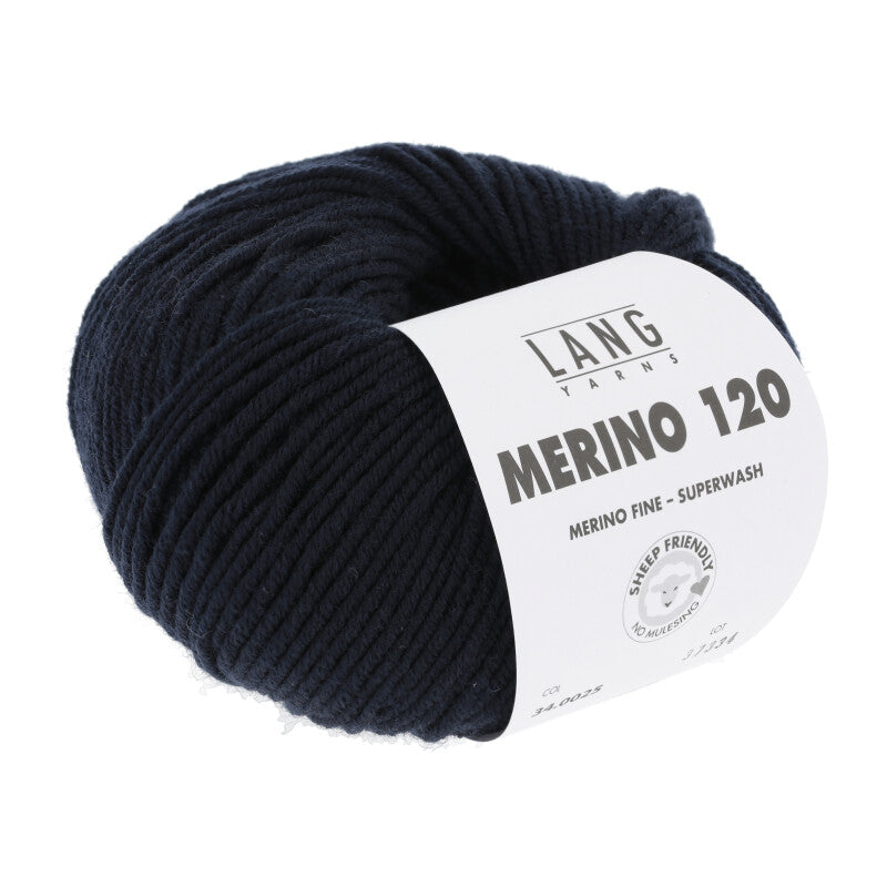 Lang Yarns Merino 120 reine Schurwolle 50g/120m Merino extrafine DK große Farbauswahl