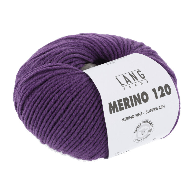 Lang Yarns Merino 120 reine Schurwolle 50g/120m Merino extrafine DK große Farbauswahl