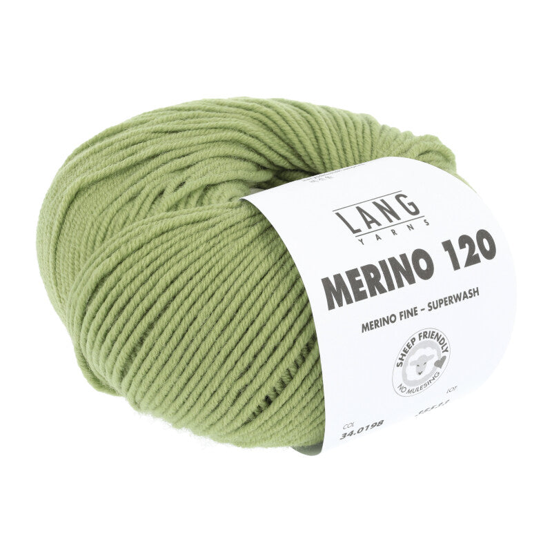 Lang Yarns Merino 120 reine Schurwolle 50g/120m Merino extrafine DK große Farbauswahl