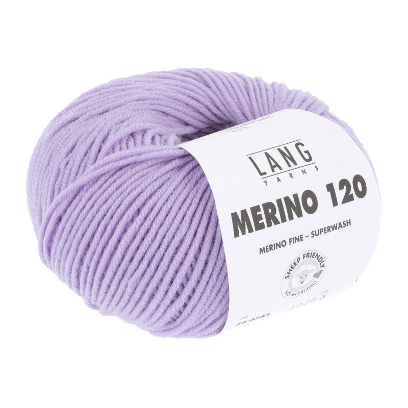 Lang Yarns Merino 120 reine Schurwolle 50g/120m Merino extrafine DK große Farbauswahl