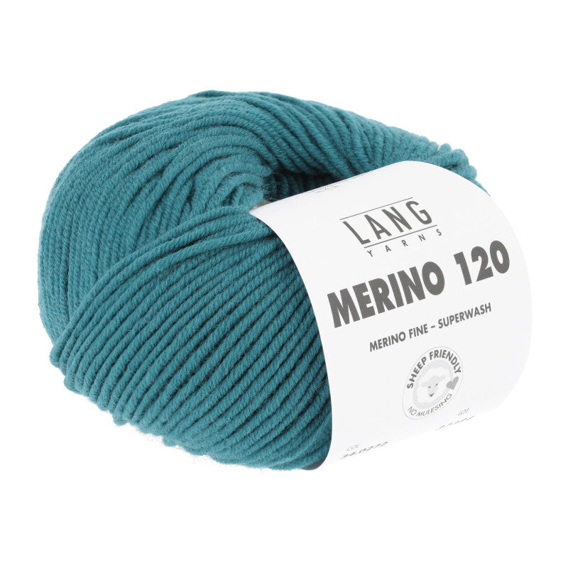 Lang Yarns Merino 120 reine Schurwolle 50g/120m Merino extrafine DK große Farbauswahl