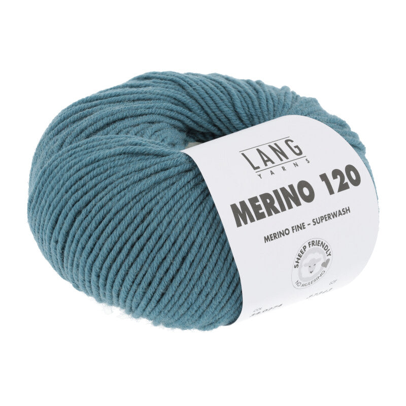 Lang Yarns Merino 120 reine Schurwolle 50g/120m Merino extrafine DK große Farbauswahl