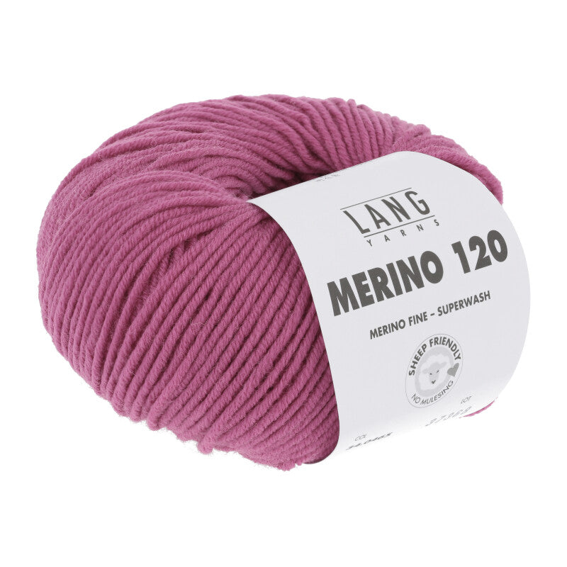 Lang Yarns Merino 120 reine Schurwolle 50g/120m Merino extrafine DK große Farbauswahl