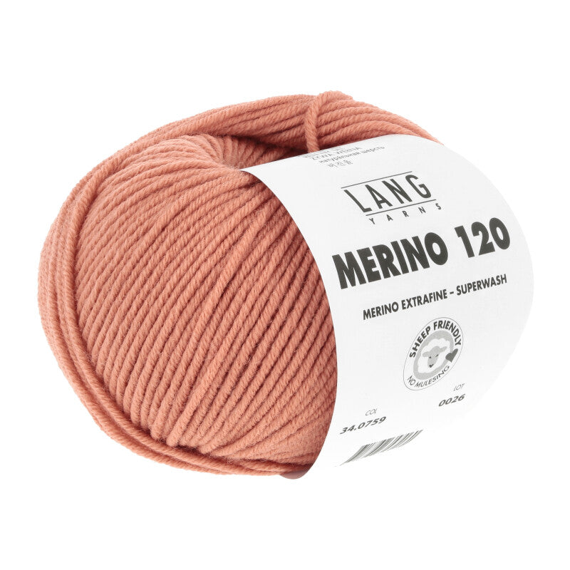 Lang Yarns Merino 120 reine Schurwolle 50g/120m Merino extrafine DK große Farbauswahl