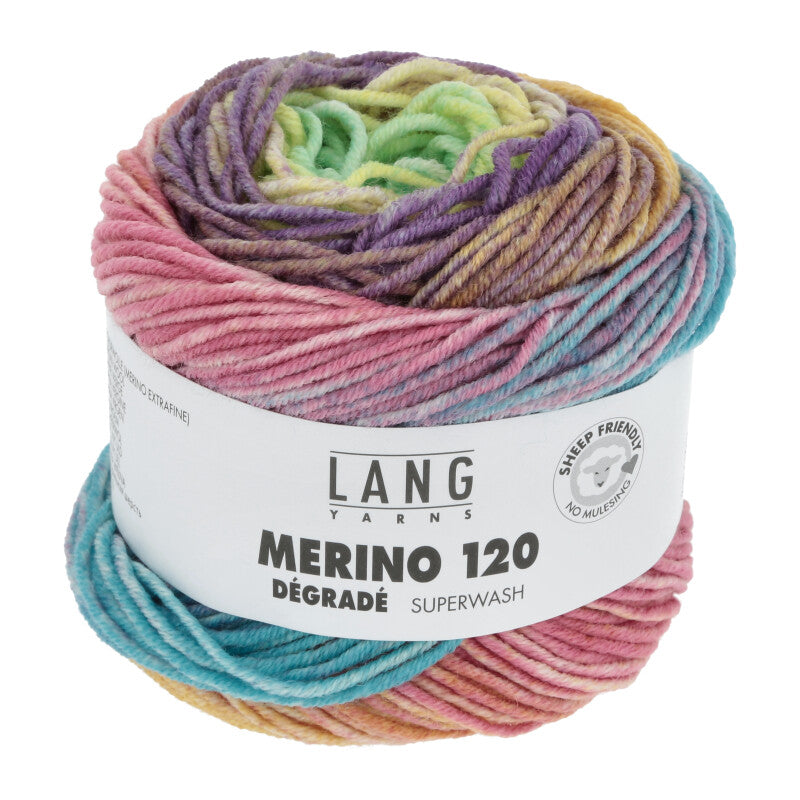 Lang Yarns Merino 120 DEGRADE Merino extrafine 50g/120m weich Ganzjahresgarn DK