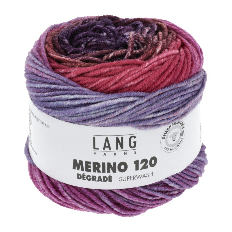 Lang Yarns Merino 120 DEGRADE Merino extrafine 50g/120m weich Ganzjahresgarn DK