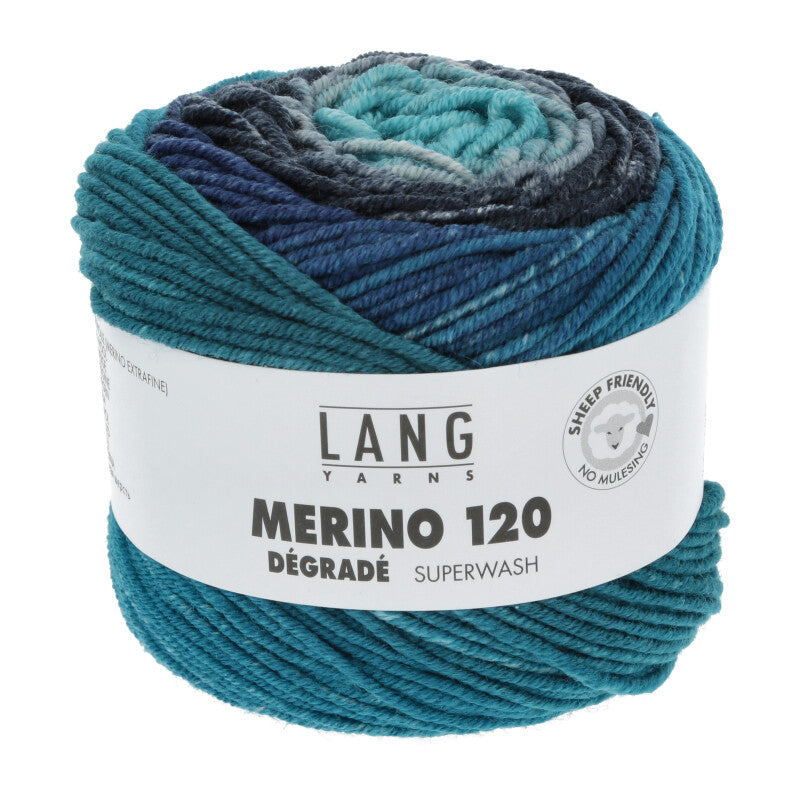 Lang Yarns Merino 120 DEGRADE Merino extrafine 50g/120m weich Ganzjahresgarn DK