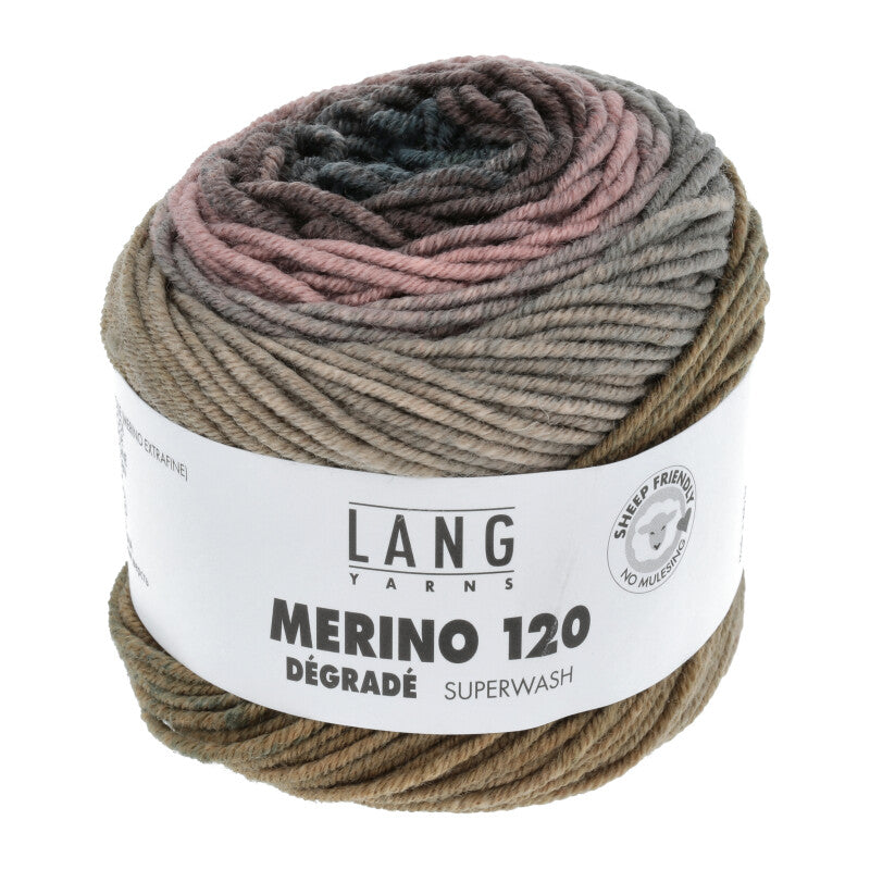 Lang Yarns Merino 120 DEGRADE Merino extrafine 50g/120m weich Ganzjahresgarn DK