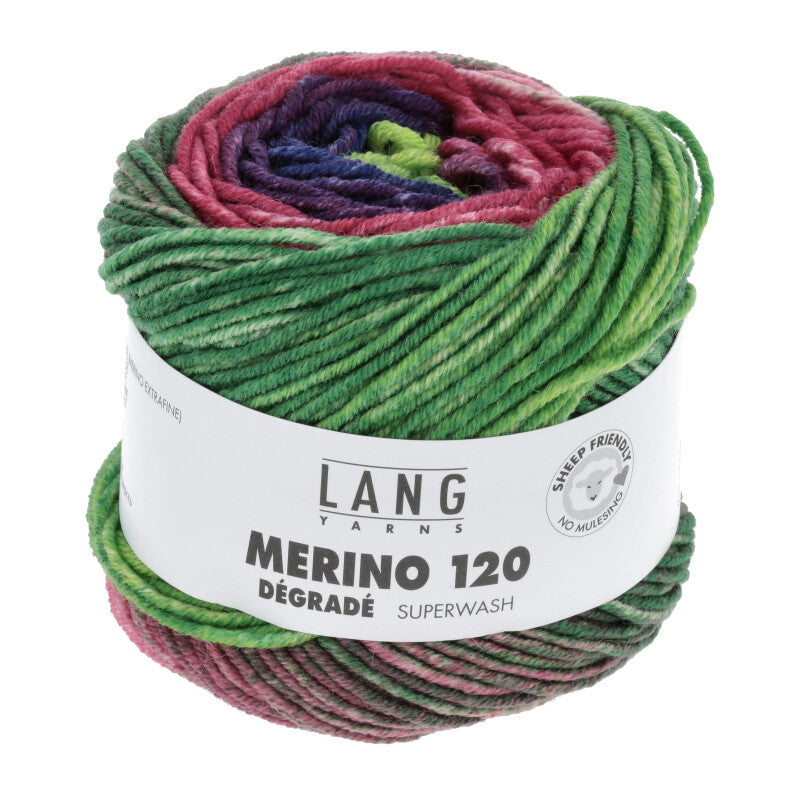Lang Yarns Merino 120 DEGRADE Merino extrafine 50g/120m weich Ganzjahresgarn DK