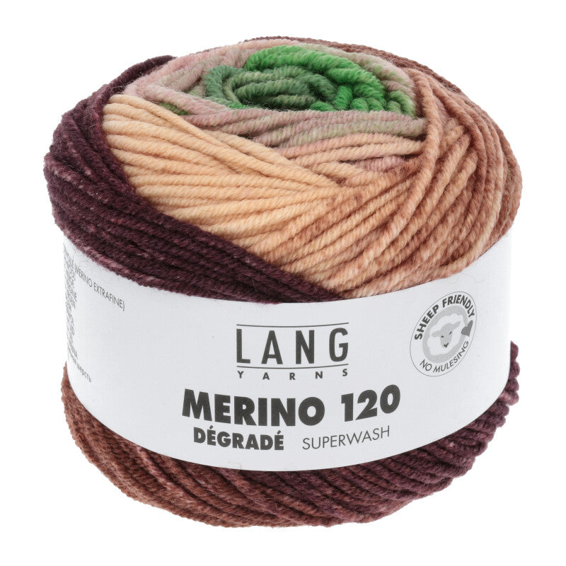 Lang Yarns Merino 120 DEGRADE Merino extrafine 50g/120m weich Ganzjahresgarn DK