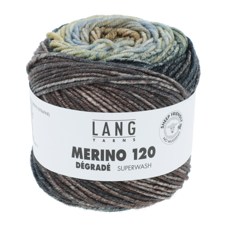 Lang Yarns Merino 120 DEGRADE Merino extrafine 50g/120m weich Ganzjahresgarn DK