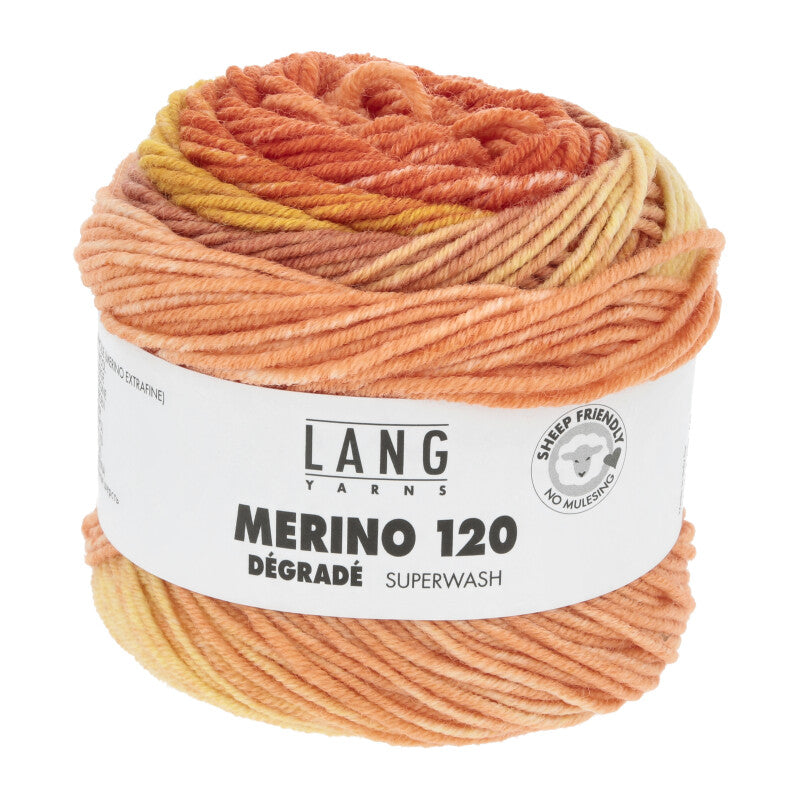 Lang Yarns Merino 120 DEGRADE Merino extrafine 50g/120m weich Ganzjahresgarn DK