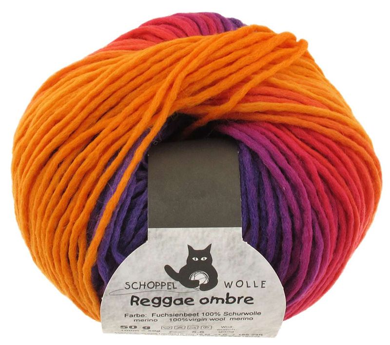 SCHOPPEL Reggae ombré 50g/100m Merino Farbverlauf Nadelstärke 5 -  6 mm weich