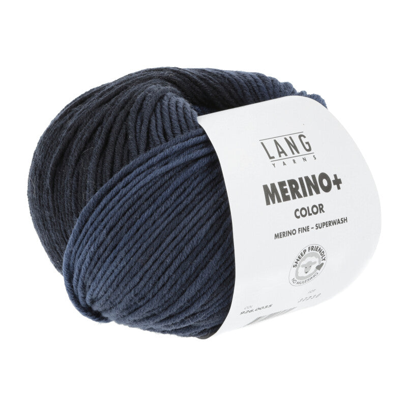 Lang Yarns Merino +Color reine Schurwolle 100g/180m (Merino extrafine - mulesing free), Superwash Ganzjahresgarn Worsted