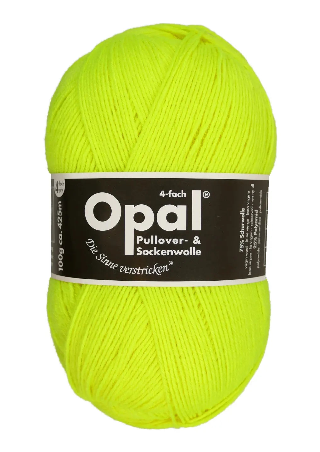 OPAL Sockenwolle 4-fach Uni 100g/425 viele Farben