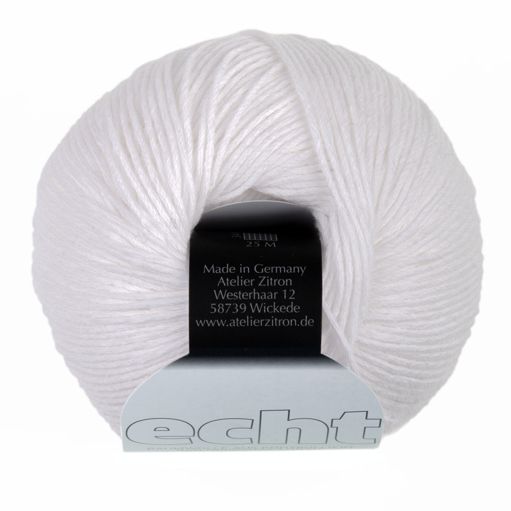Atelier Zitron ECHT LL 50g/140m reine Baumwolle NS 3 - 3,5 mm weich Babykleidung