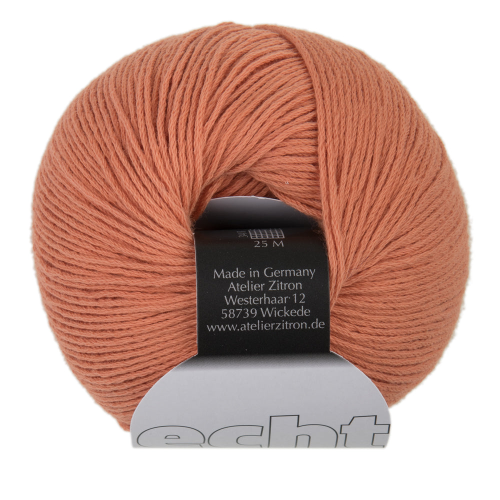 Atelier Zitron ECHT LL 50g/140m reine Baumwolle NS 3 - 3,5 mm weich Babykleidung