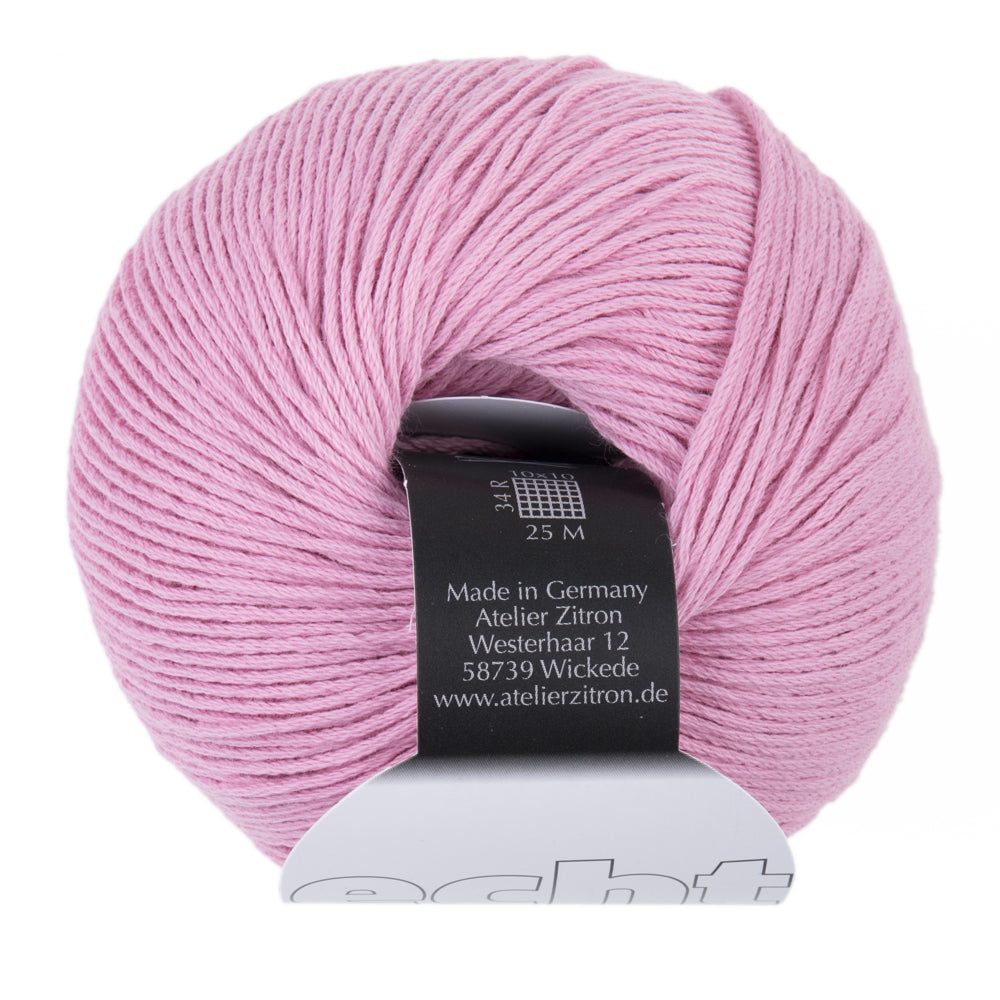 Atelier Zitron ECHT LL 50g/140m reine Baumwolle NS 3 - 3,5 mm weich Babykleidung