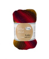 Sockenwolle RELLANA Flotte Socke Kolibri 420m/100g superwash bunt Muster aus dem Knäuel 4-fach