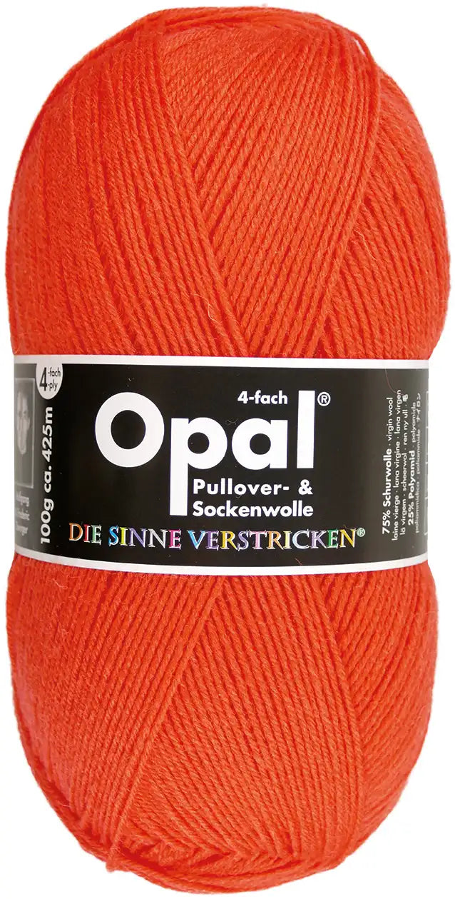OPAL Sockenwolle 4-fach Uni 100g/425 viele Farben
