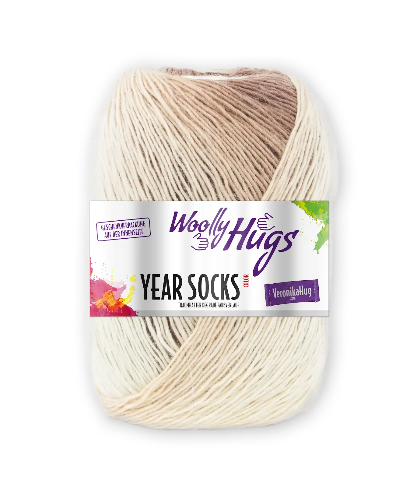 WOOLLY HUGS Year Socks 100g Degradé Schurwolle Farbverlaufsgarn Sockenwolle