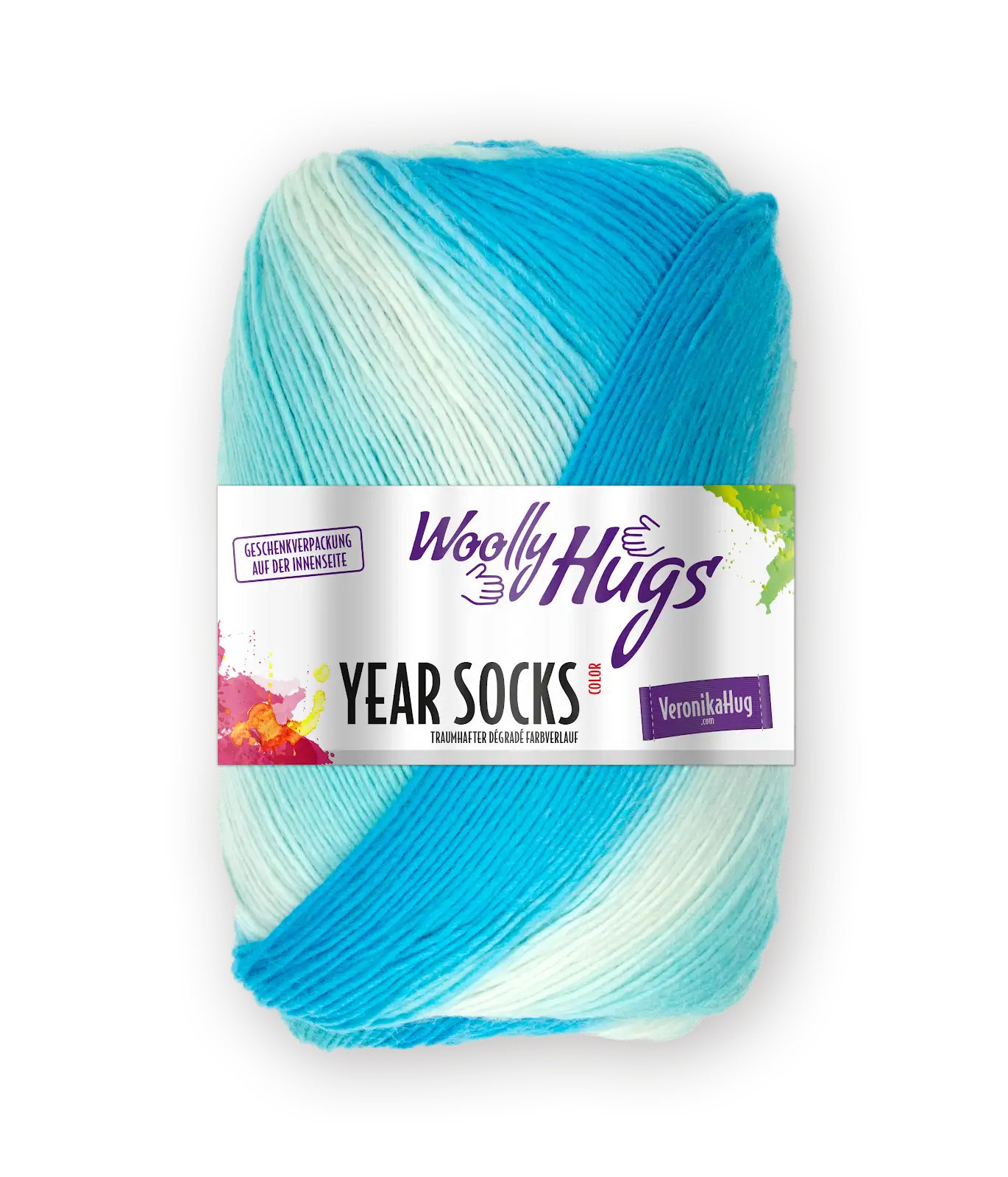 WOOLLY HUGS Year Socks 100g Degradé Schurwolle Farbverlaufsgarn Sockenwolle