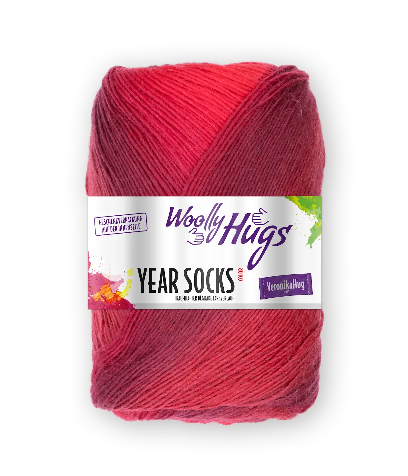 WOOLLY HUGS Year Socks 100g Degradé Schurwolle Farbverlaufsgarn Sockenwolle