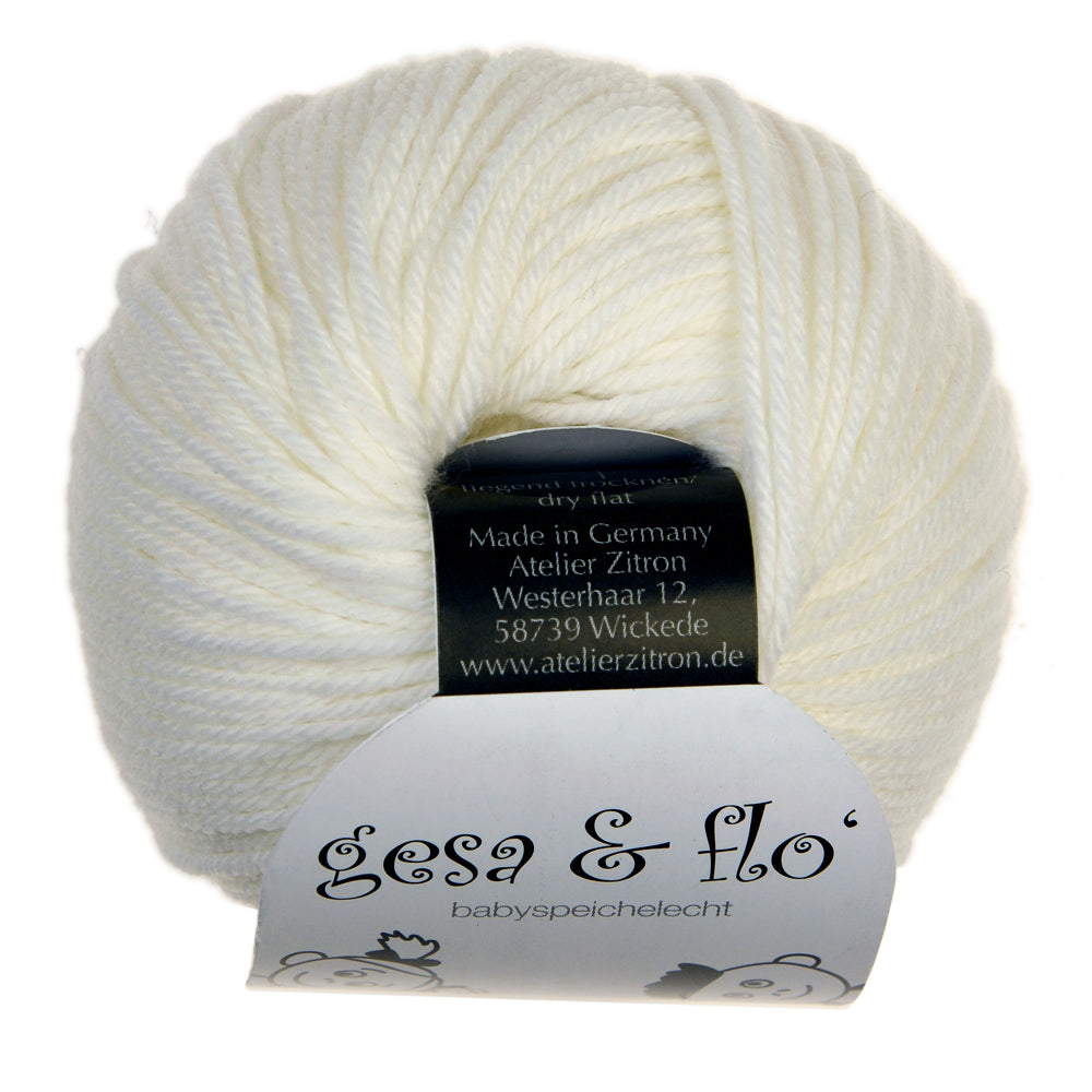 Atelier Zitron GESA und FLO LL 25g/ 90m Merino ultrafine 16 Micron Babywolle superweich