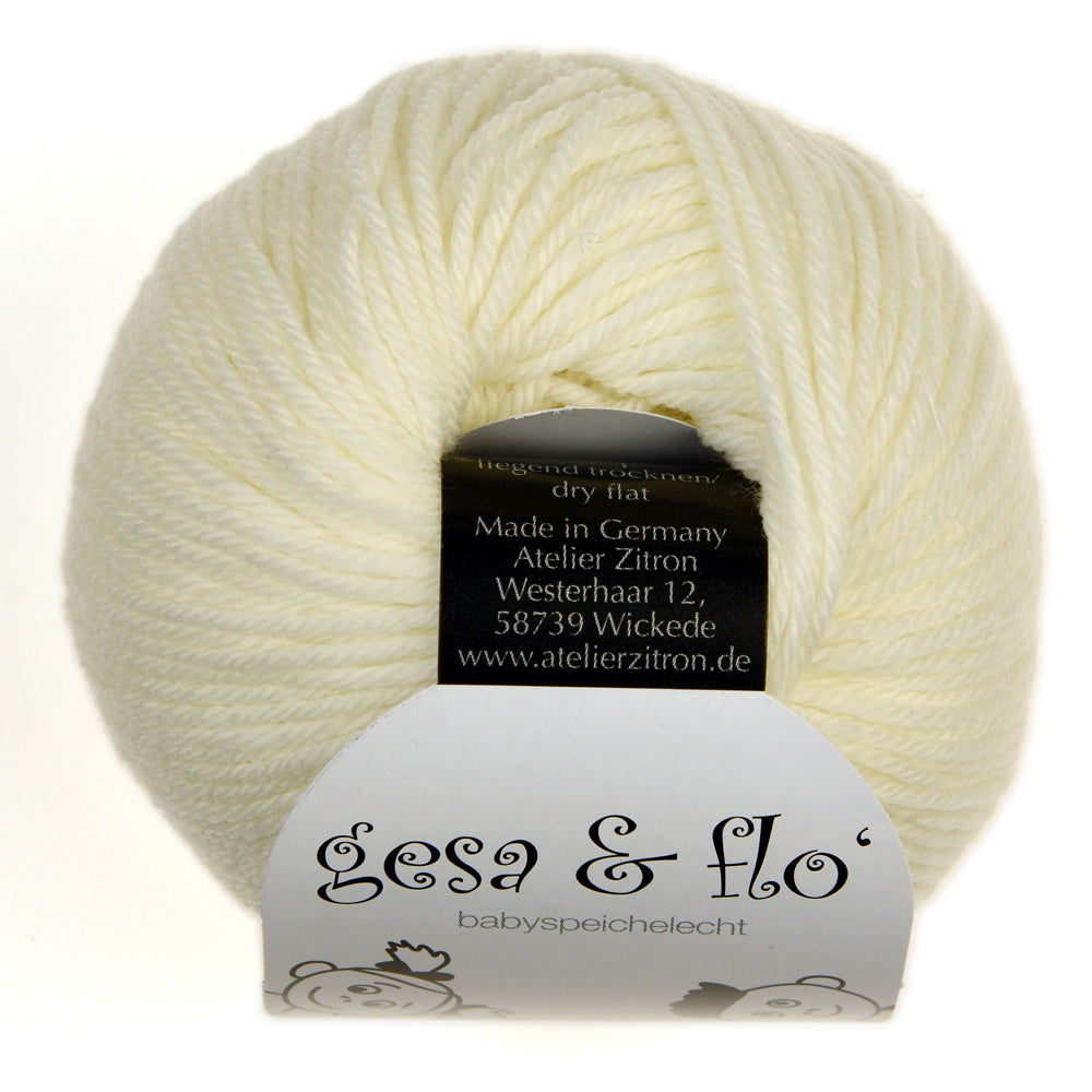 Atelier Zitron GESA und FLO LL 25g/ 90m Merino ultrafine 16 Micron Babywolle superweich
