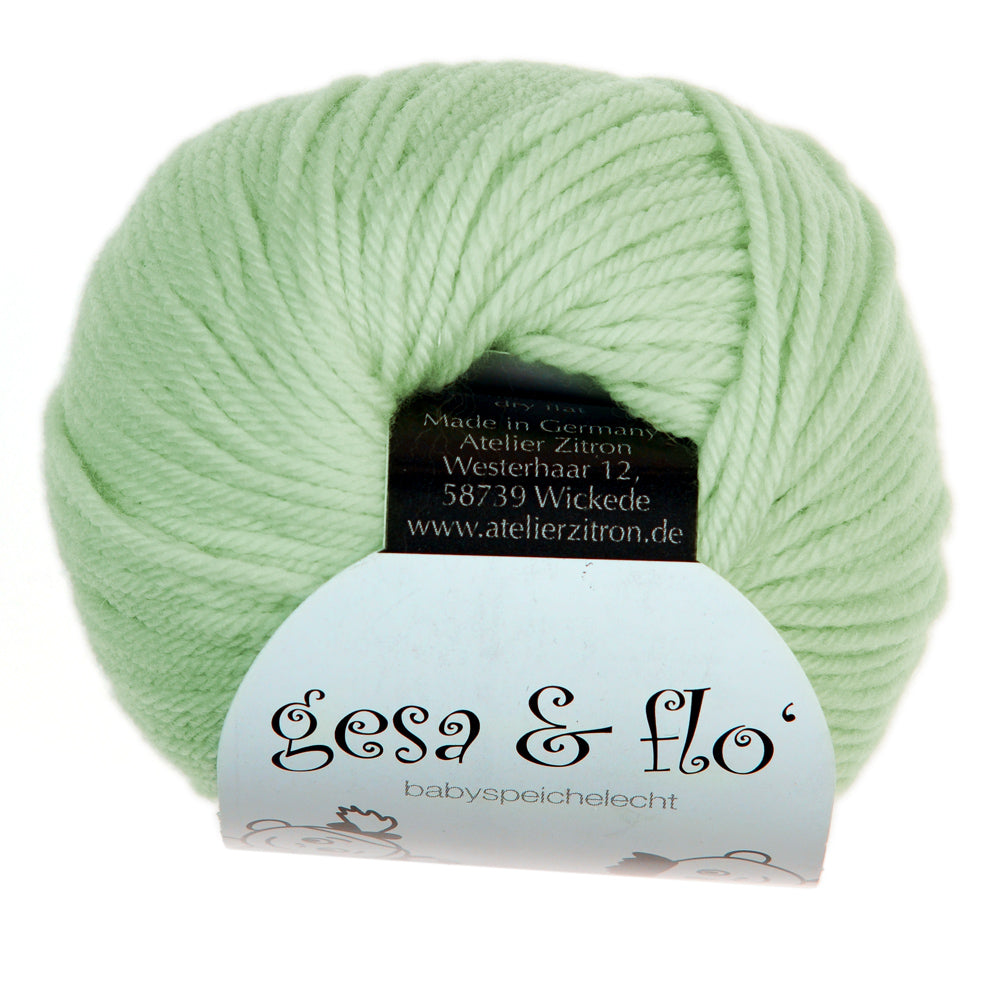 Atelier Zitron GESA und FLO LL 25g/ 90m Merino ultrafine 16 Micron Babywolle superweich