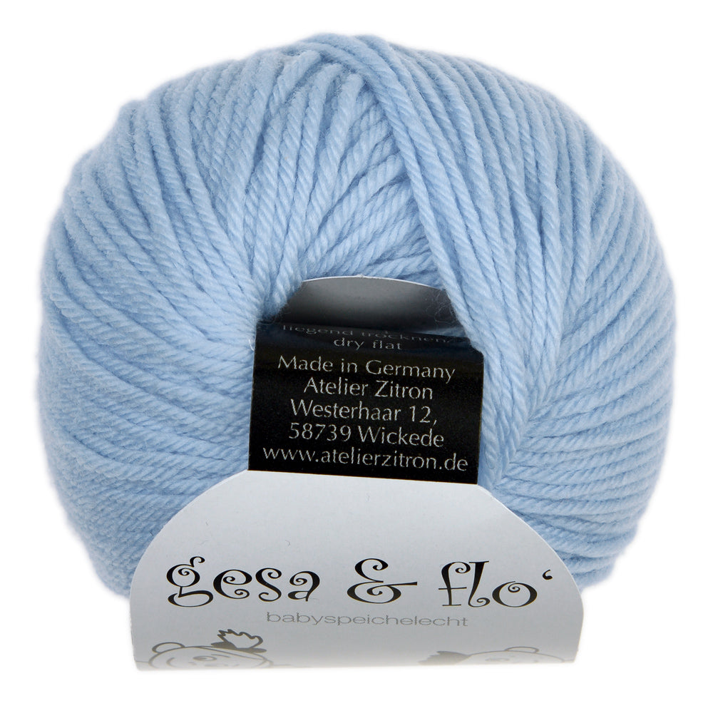 Atelier Zitron GESA und FLO LL 25g/ 90m Merino ultrafine 16 Micron Babywolle superweich
