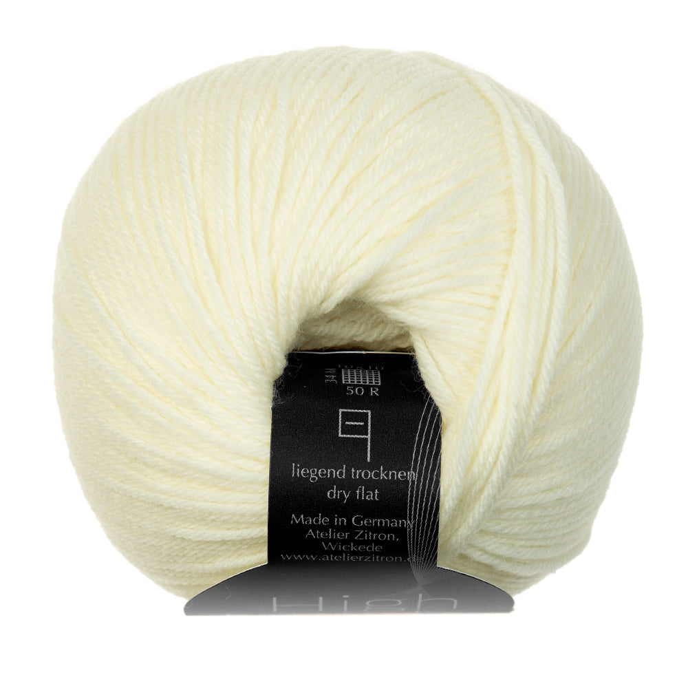High Twist Atelier Zitron 50g/200m Merino extrafine Sockenwolle 4-fach