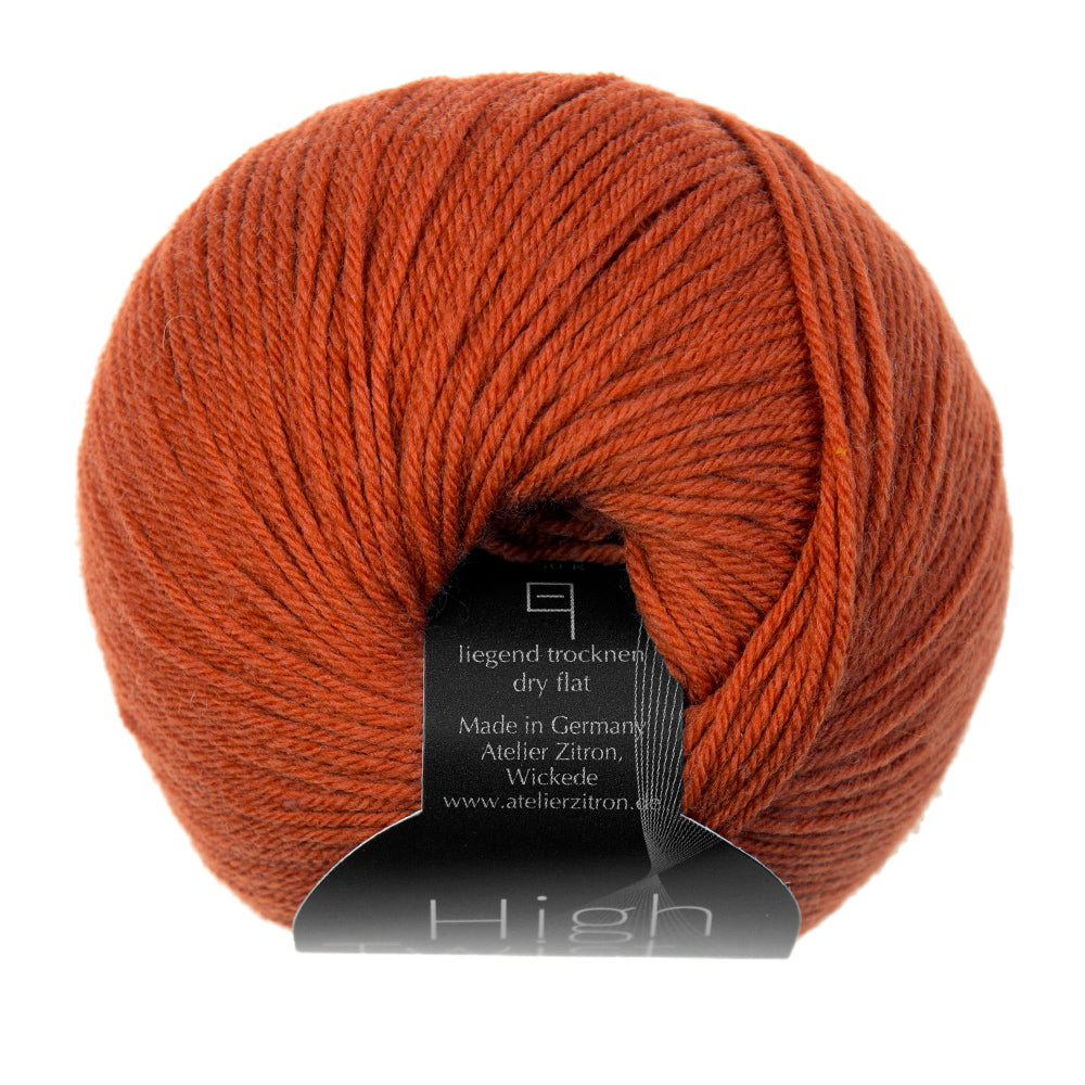 High Twist Atelier Zitron 50g/200m Merino extrafine Sockenwolle 4-fach