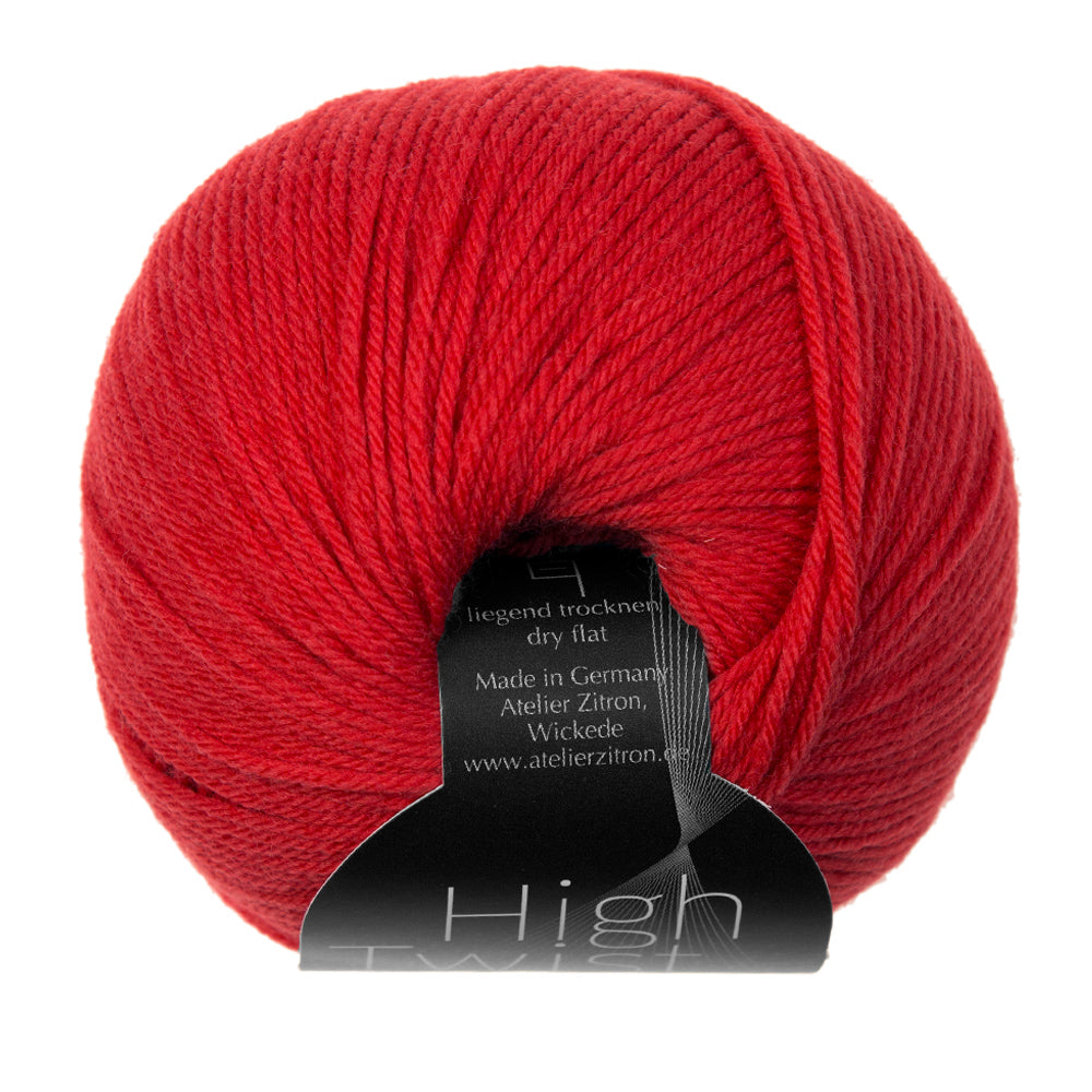 High Twist Atelier Zitron 50g/200m Merino extrafine Sockenwolle 4-fach