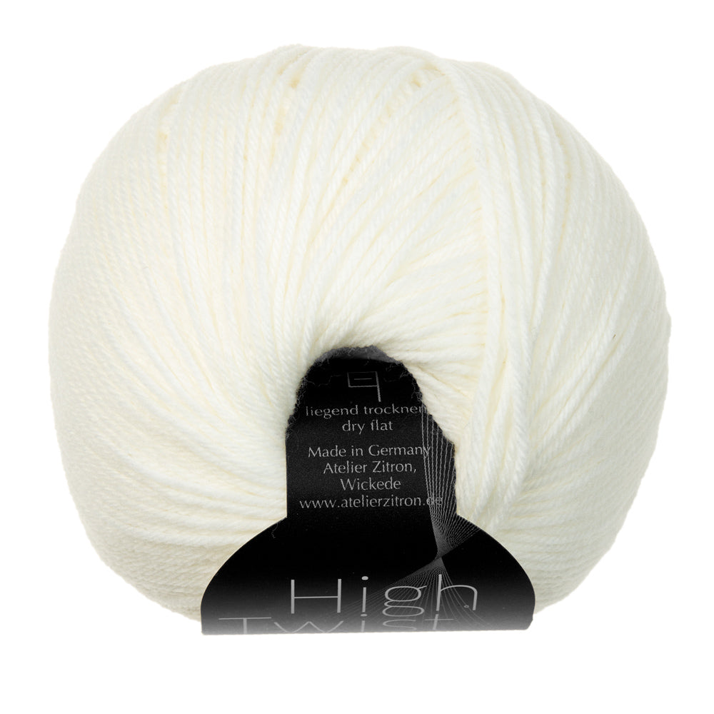High Twist Atelier Zitron 50g/200m Merino extrafine Sockenwolle 4-fach