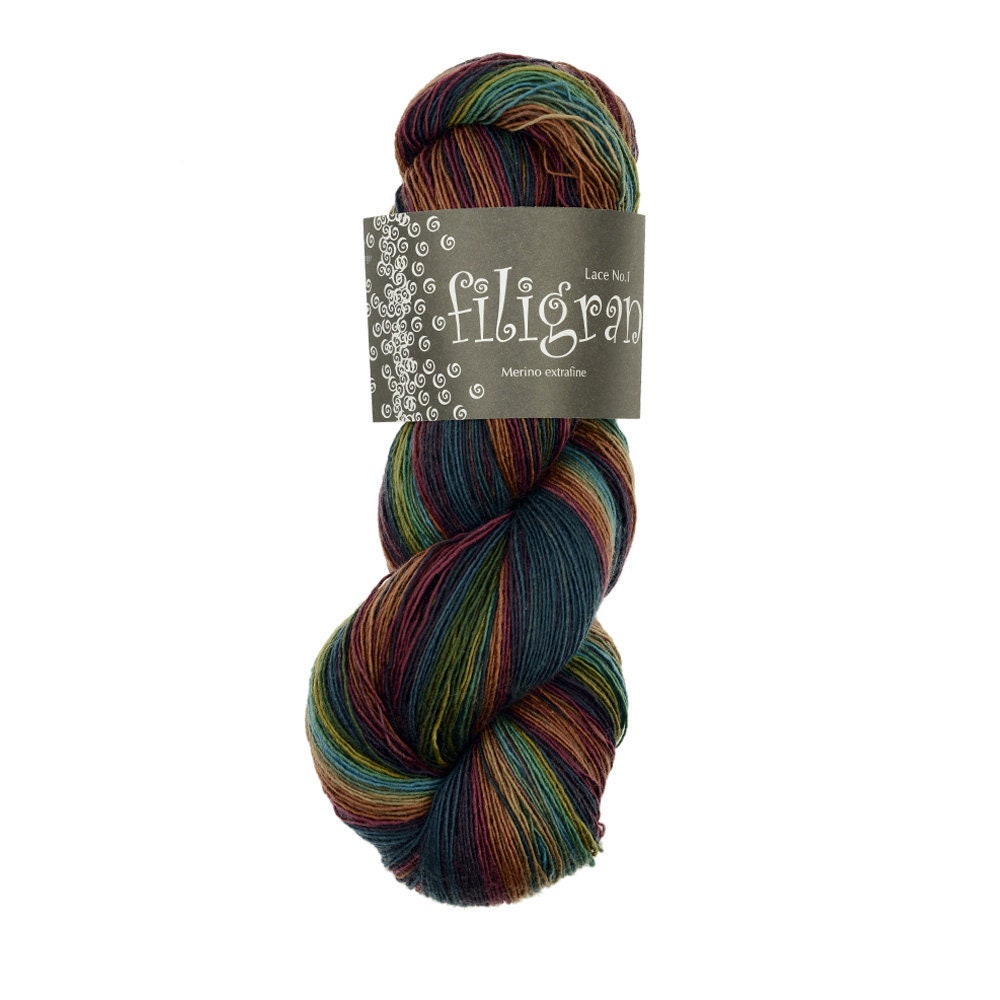 Atelier ZITRON Filigran 100g/600m Garn Strang Merino extrafine Farbverlaufsgarn