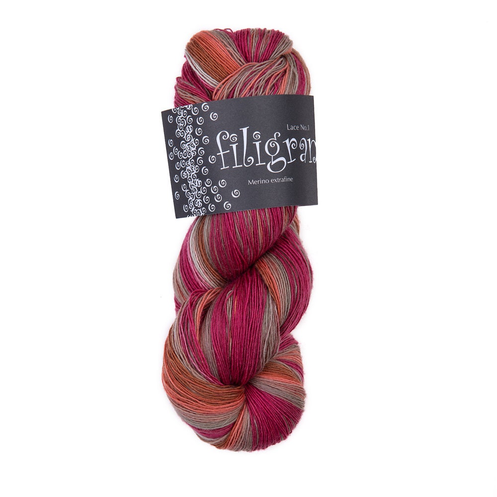 Atelier ZITRON Filigran 100g/600m Garn Strang Merino extrafine Farbverlaufsgarn