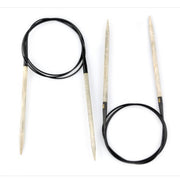 LYKKE Rundstricknadel, Länge 80 cm  Driftwood Birkenholz Holz Stricken 32'' inch